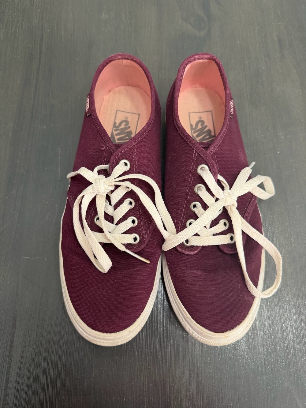 Vans Burgundy Maroon Sneakers Size 8.5